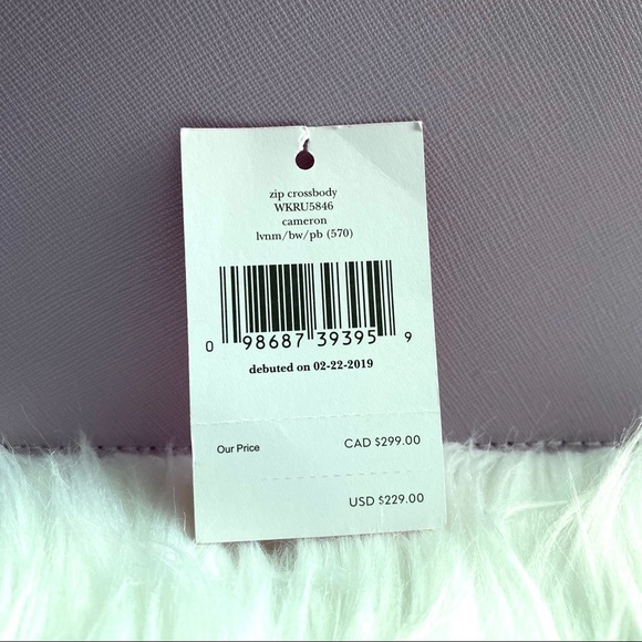 Kate Spade Cameron Lavender & Navy Blue Crossbody - Picture 7 of 7